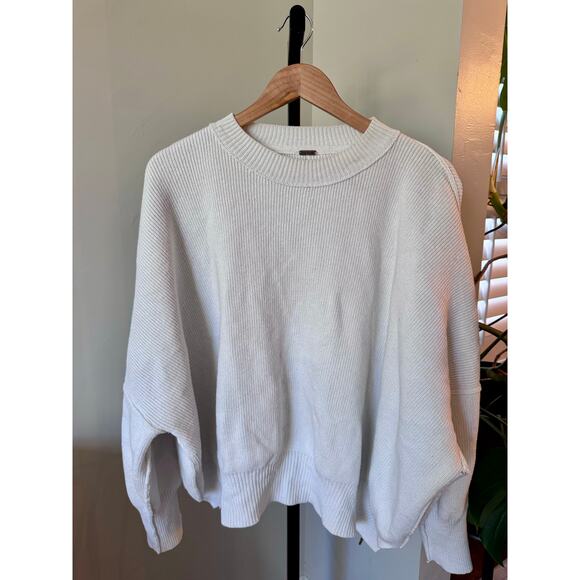 Free People Easy Street Tunic Knit Crewneck Sweater - Picture 2 of 6